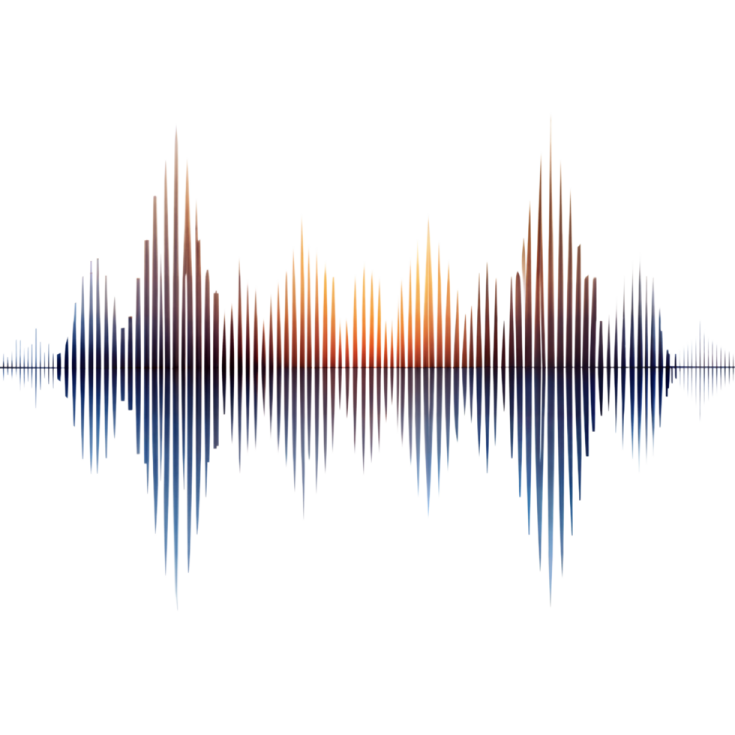 a sound wave on a white background
