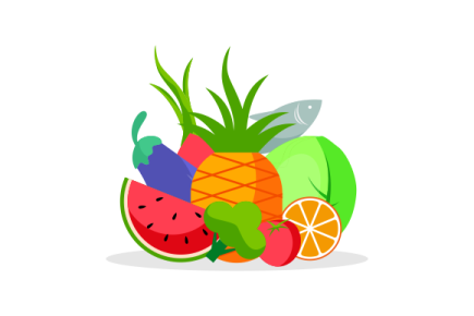 a fruit bowl filled with different fruits and vegetables