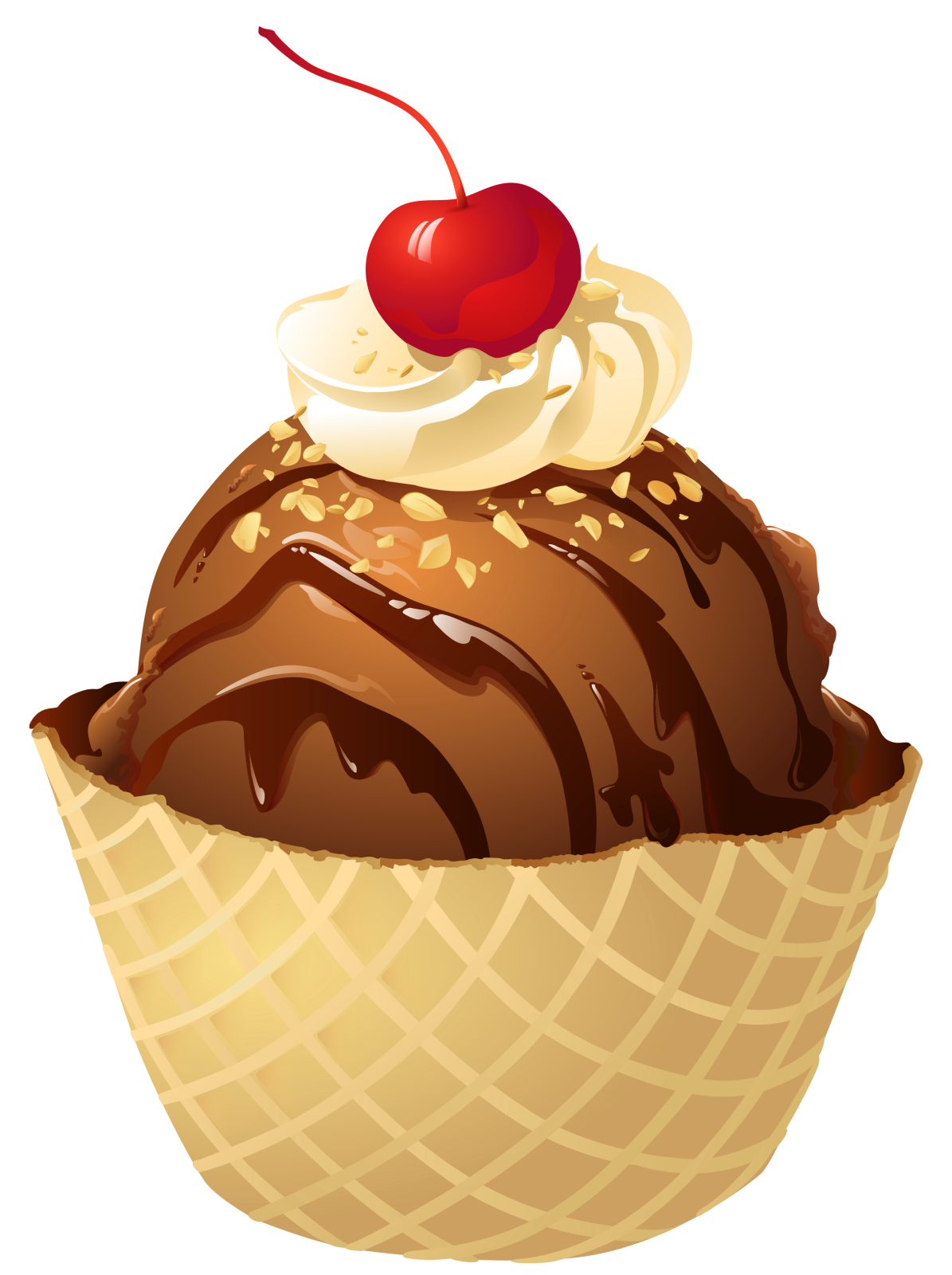 a cupcake with a cherry on top