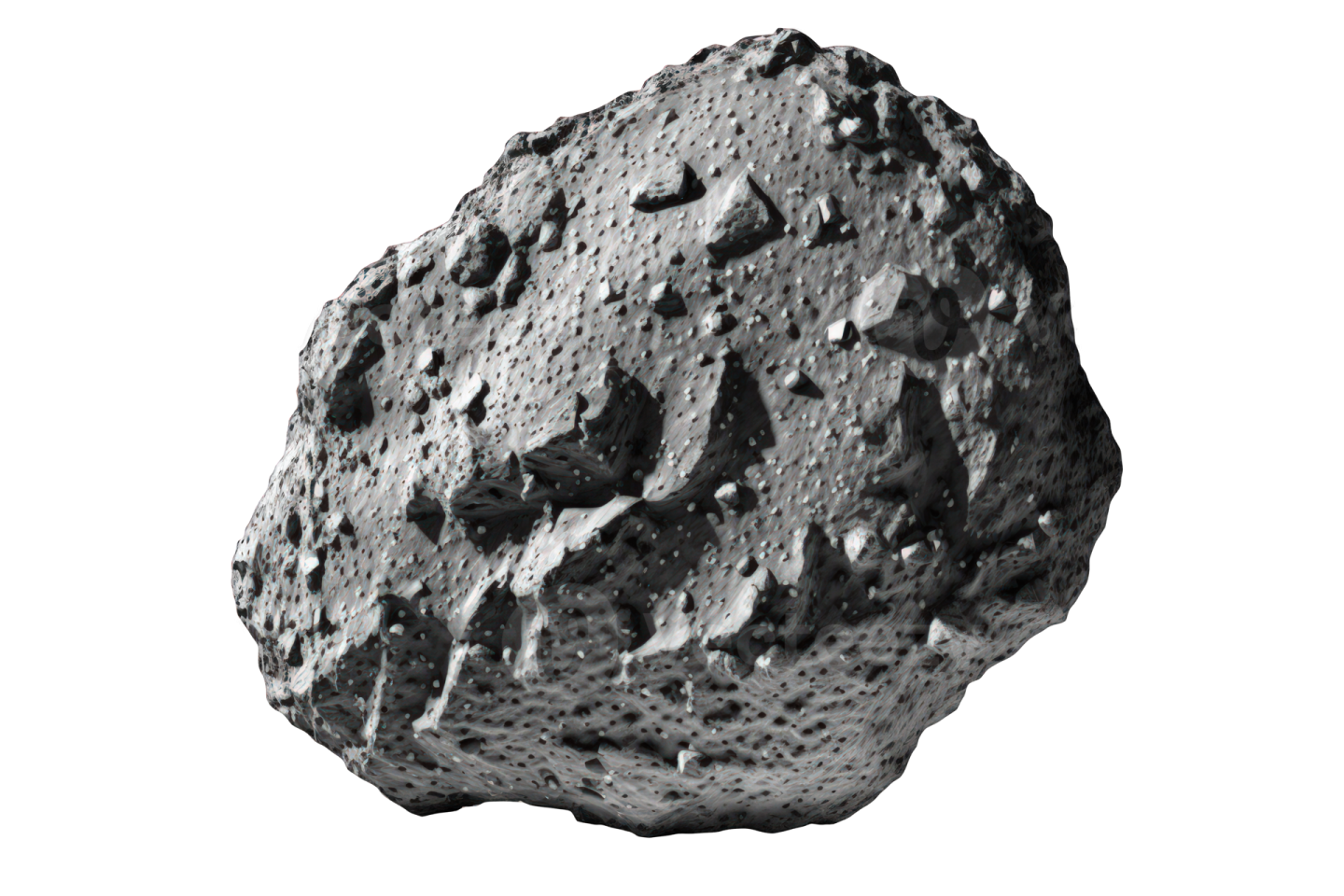 a rock on a white background