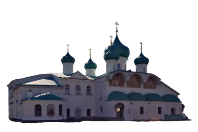 an image of a church on a hill
