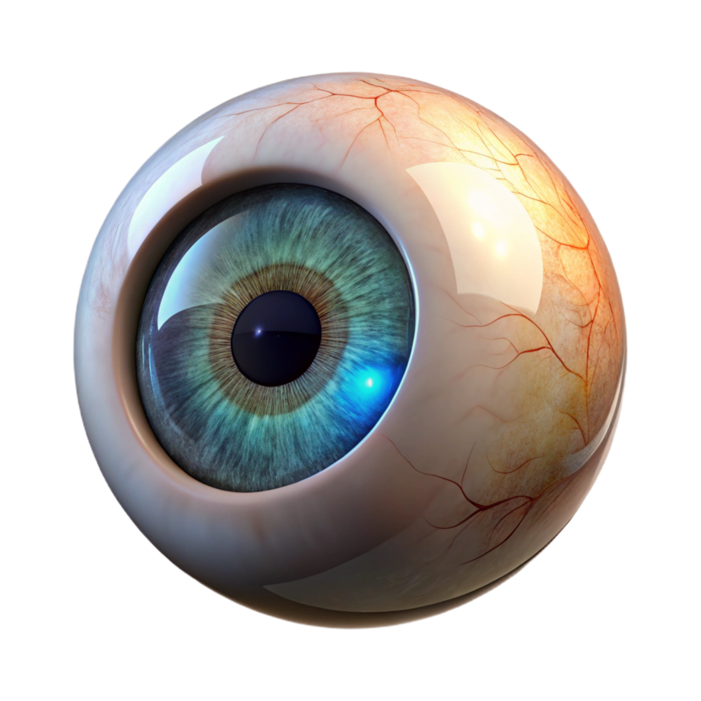 a close up of an eye with the pupil visible