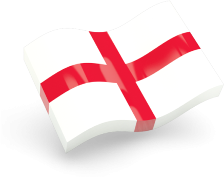 the flag of england on a white background