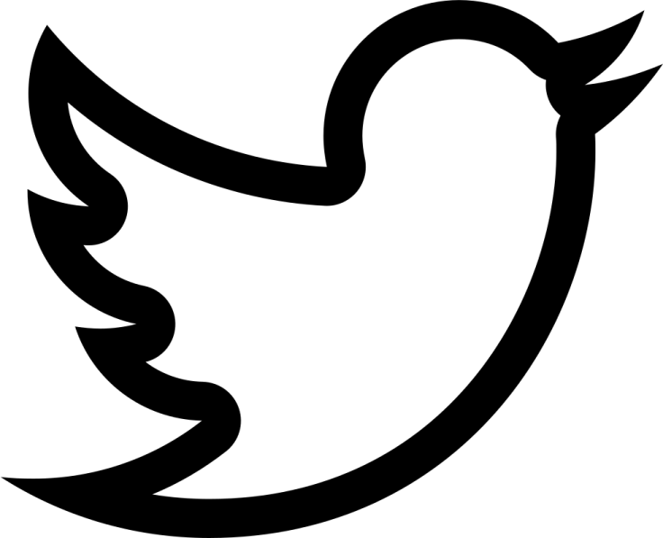 a black and white twitter logo