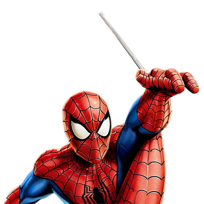 a man in a spider suit holding a sword