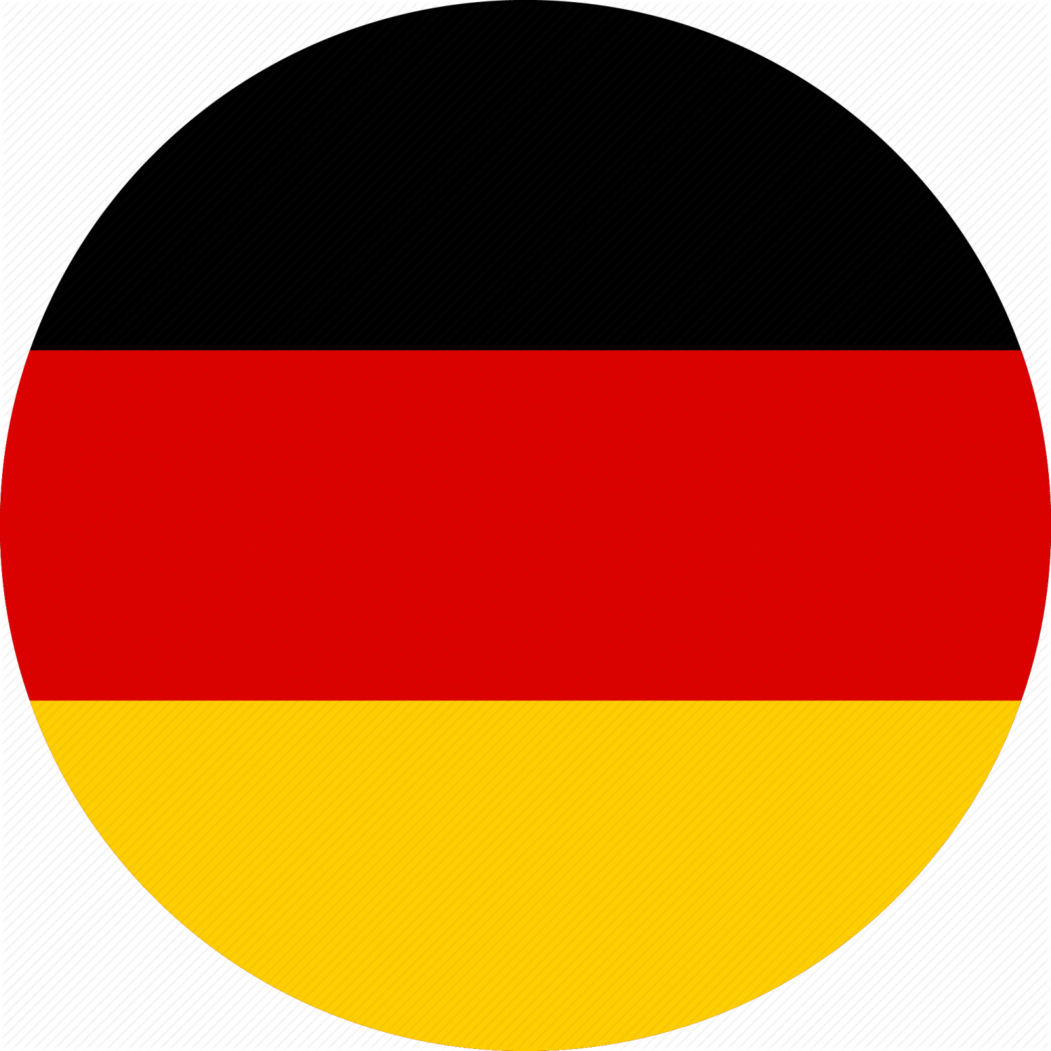 the german flag in a circle