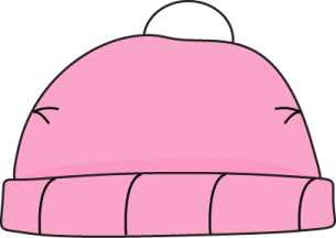 a pink hat on a white background