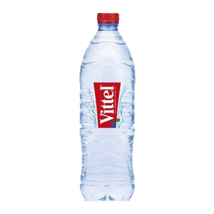 a bottle of water on a white background