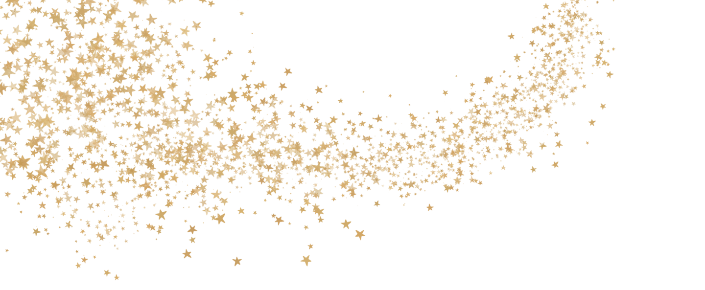 gold stars on a white background