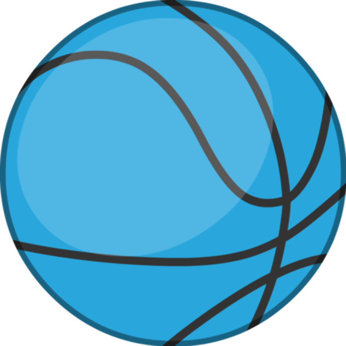a blue basketball ball