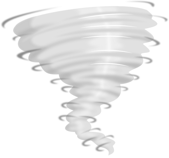 a tornado on a white background