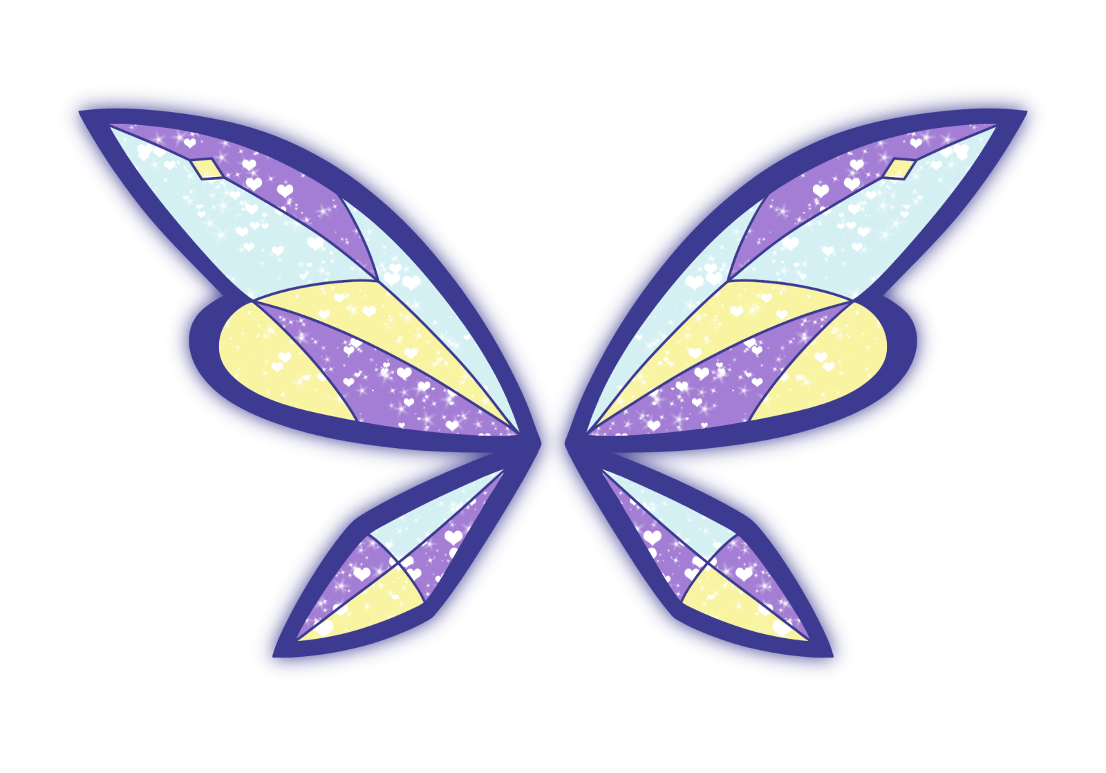 a purple and yellow butterfly with white spots