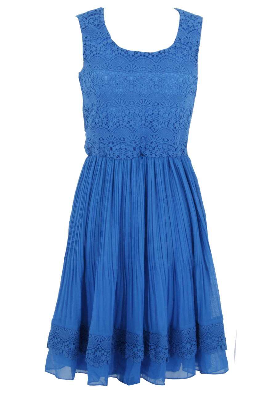 a blue dress on a white background