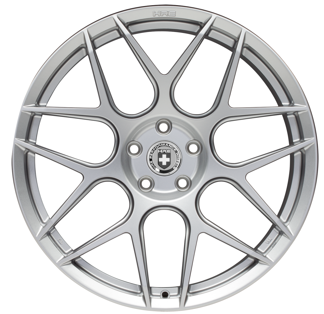 a wheel with a silver finish