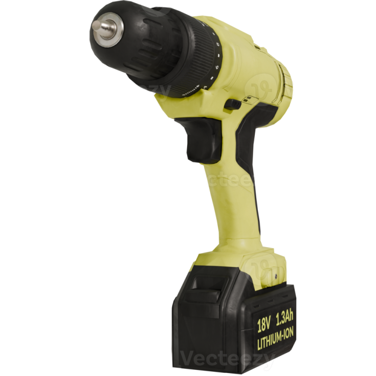 A cord driller on a white background