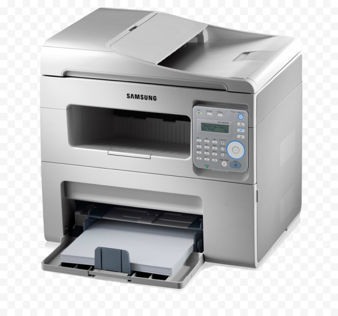 the samsung laser printer is shown in this image