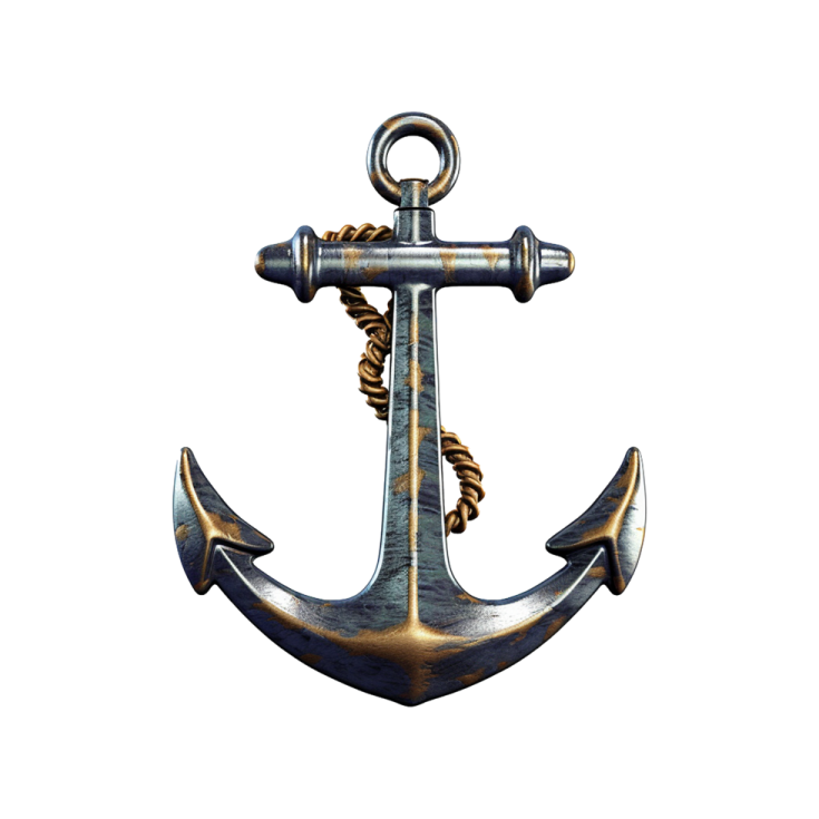 an anchor on a white background