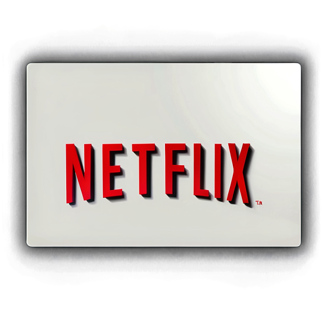 the netflix logo on a white background