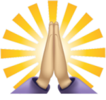 a pair of hands with the sun in the background