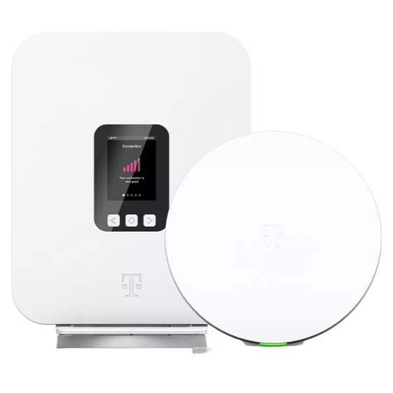 a white smart home security system