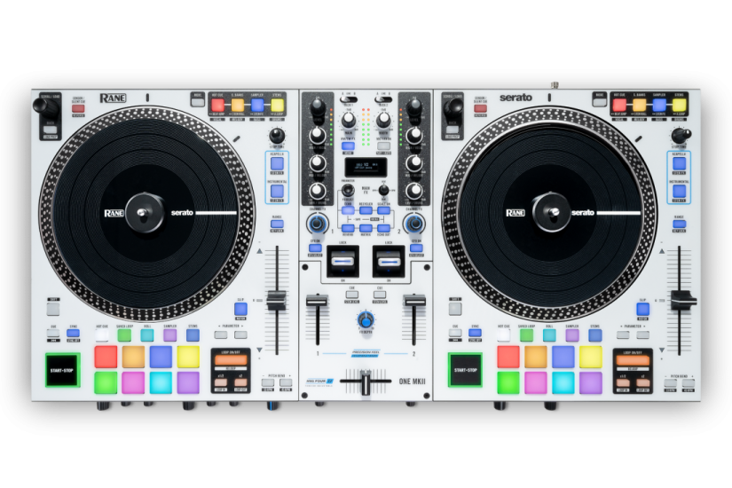 a dj's turn controller with two decks