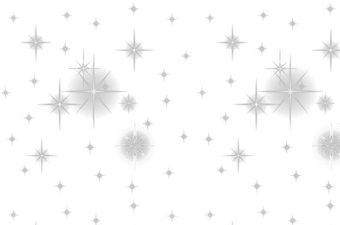 silver stars on a white background