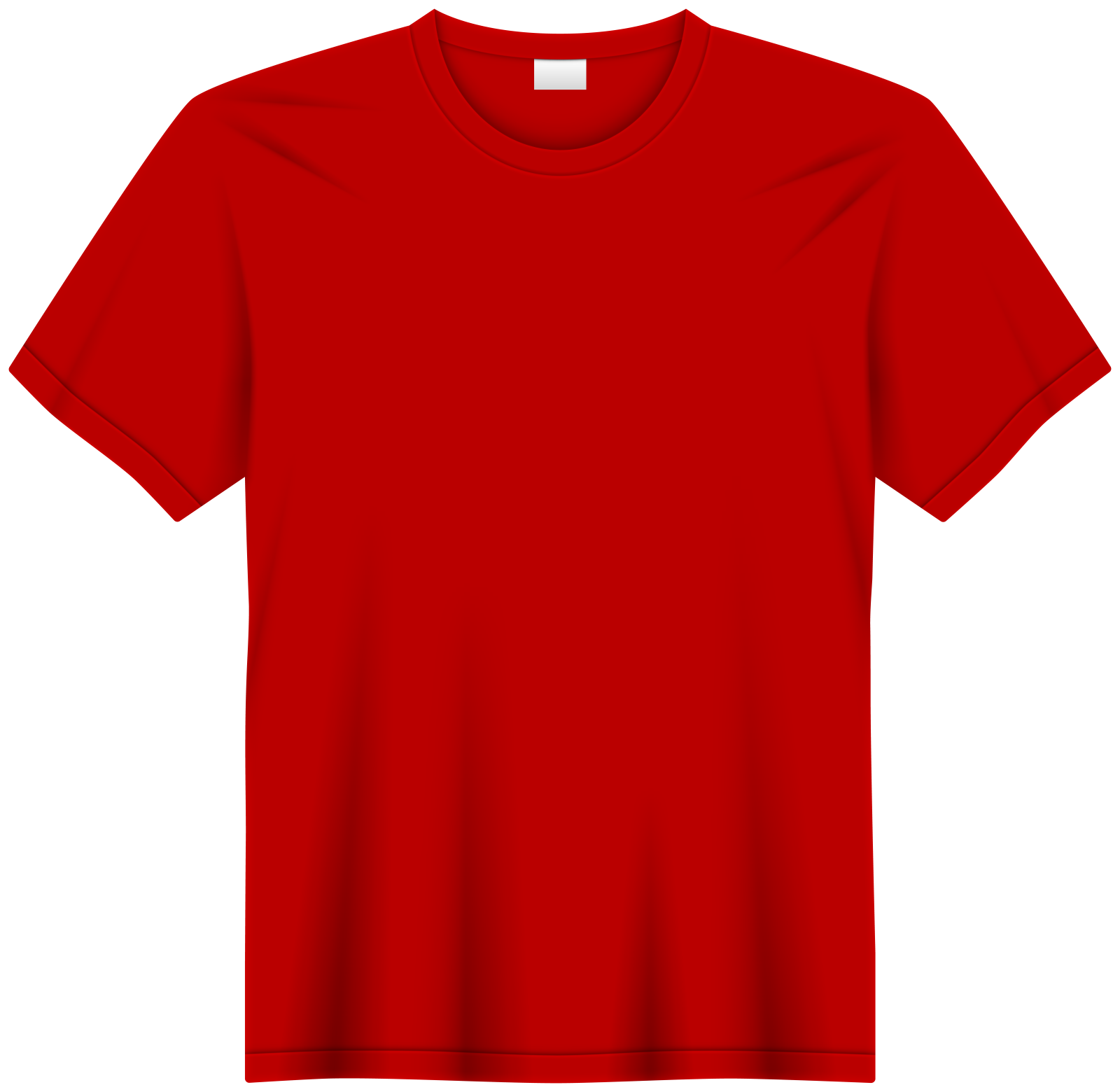 a red t - shirt