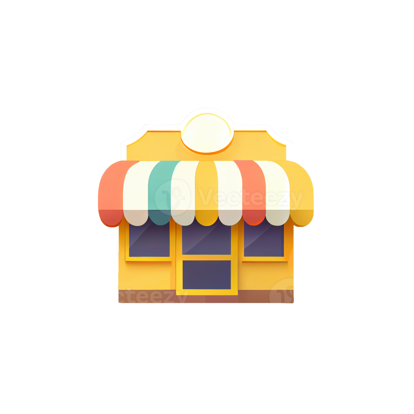 an icon of a store with aws