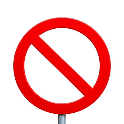 a red stop sign with a white background