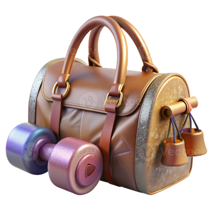 a brown leather bag with wheels and handles