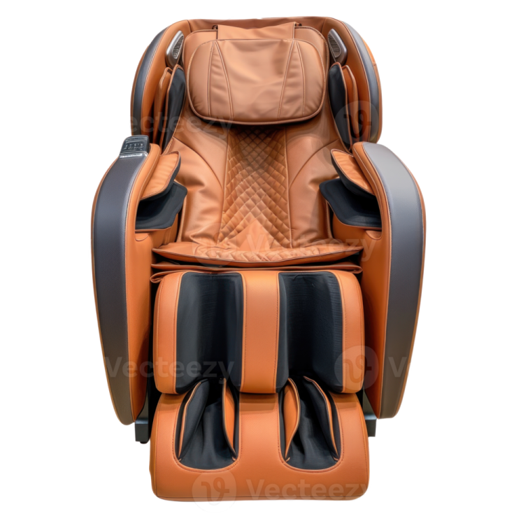 a massage chair on a white background