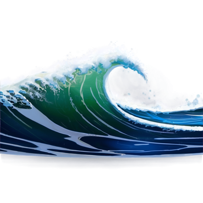 a wave in the ocean on a white background