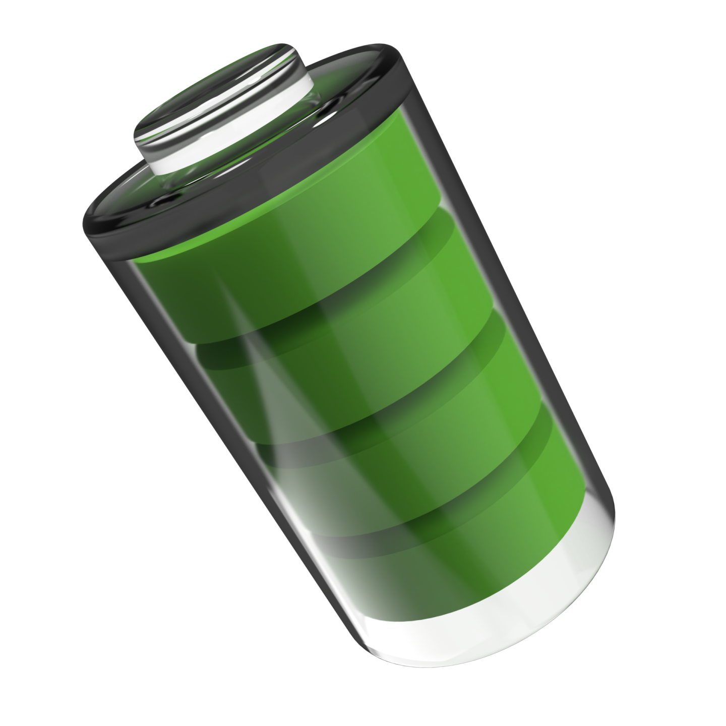 an illustration of a green battery