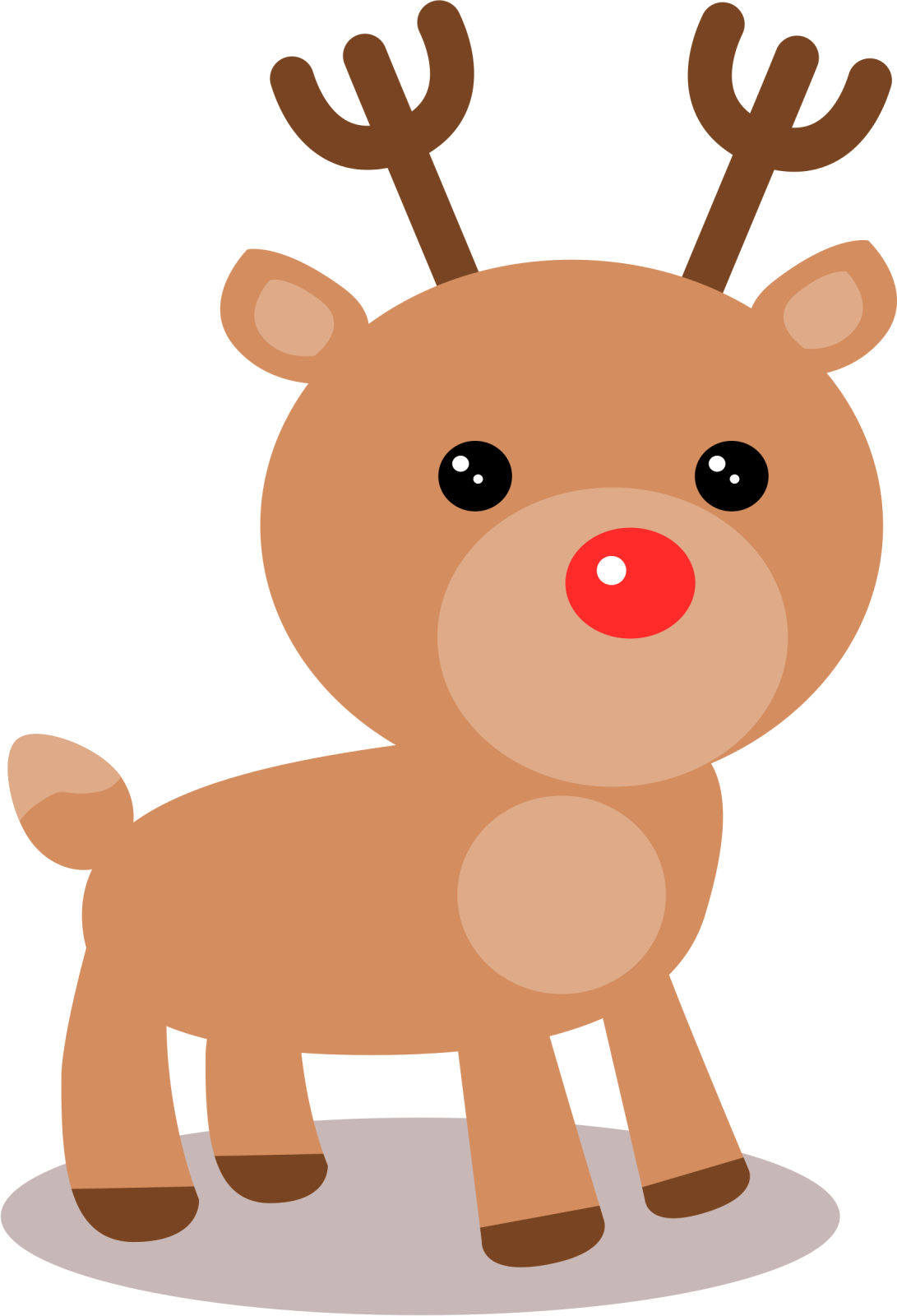 a reindeer with red nose