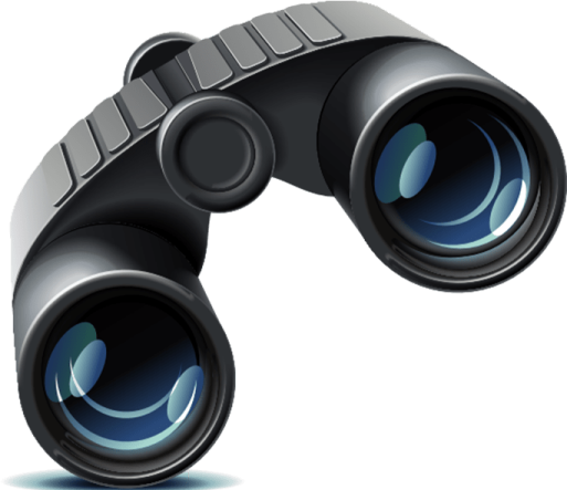 a pair of binoculars on a white background