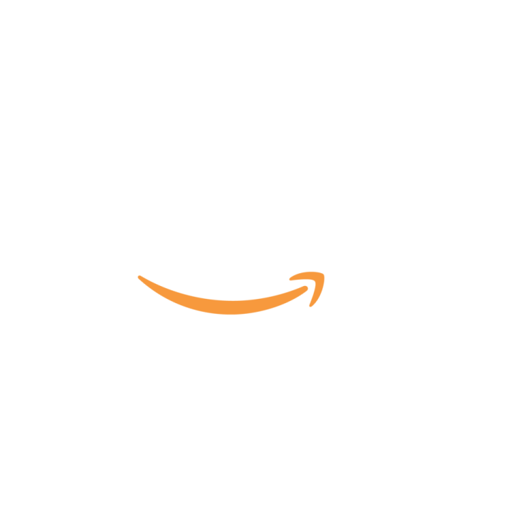 an orange amazon logo