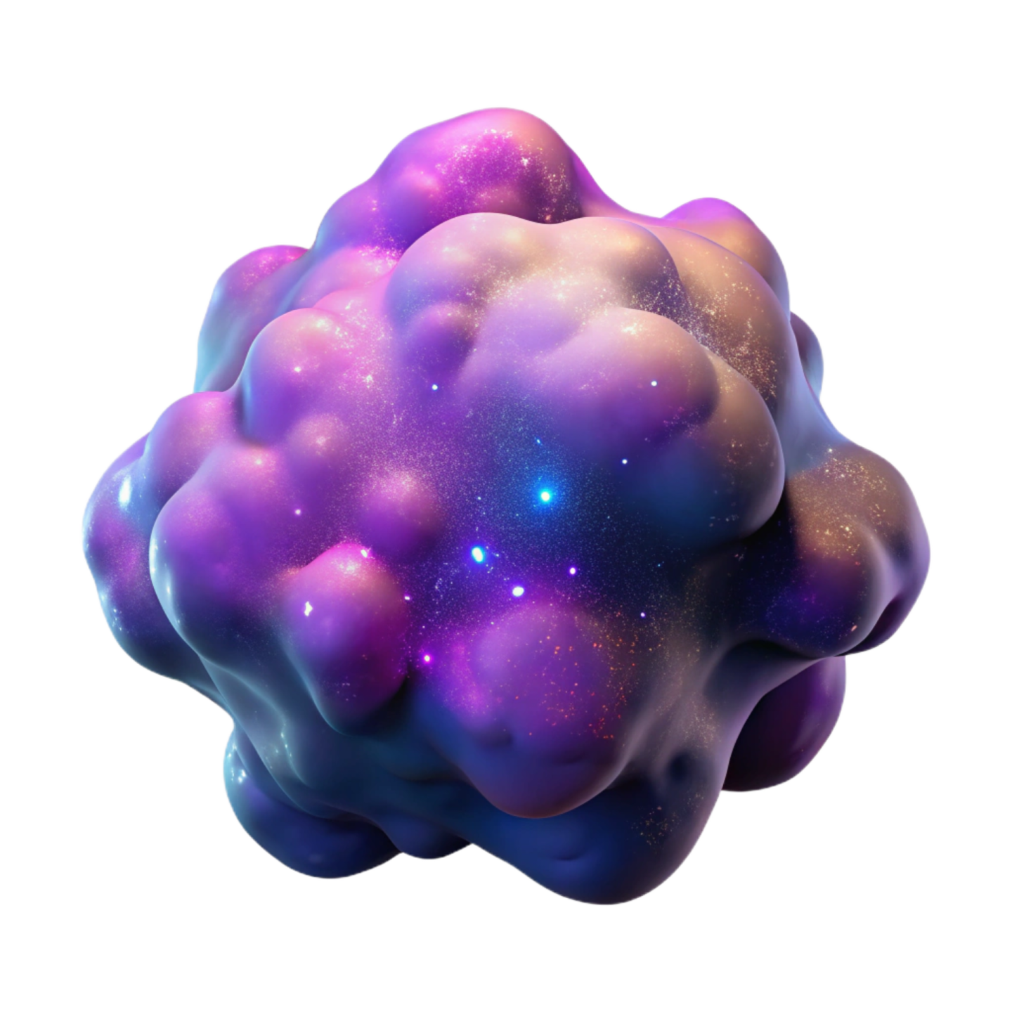 a purple and blue cloud