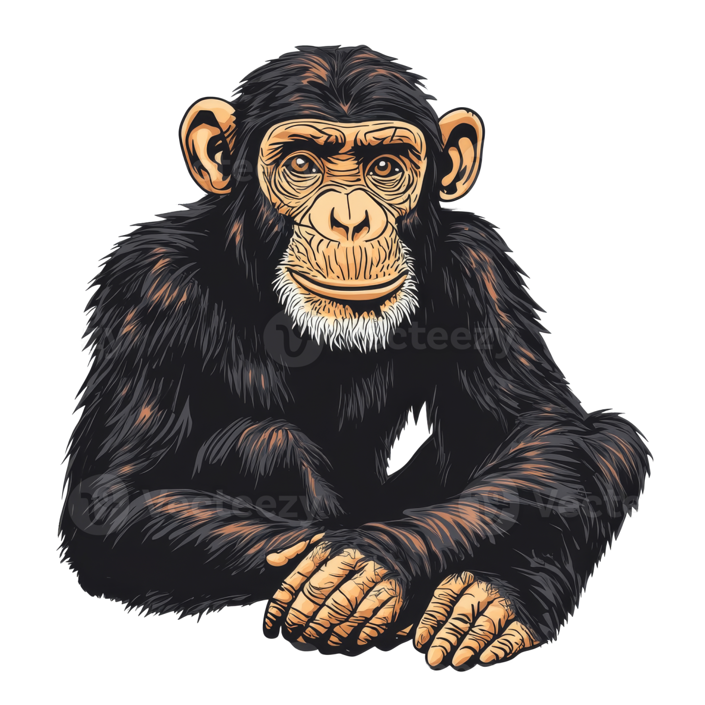 an illustration of a monkey