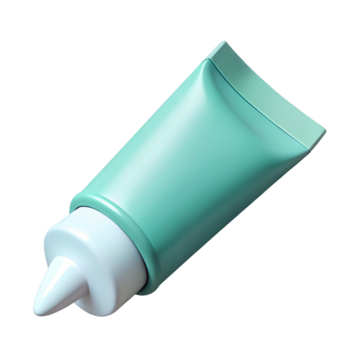 a tube with a white cap on it