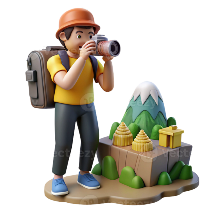 a man with a camera taking a photo
