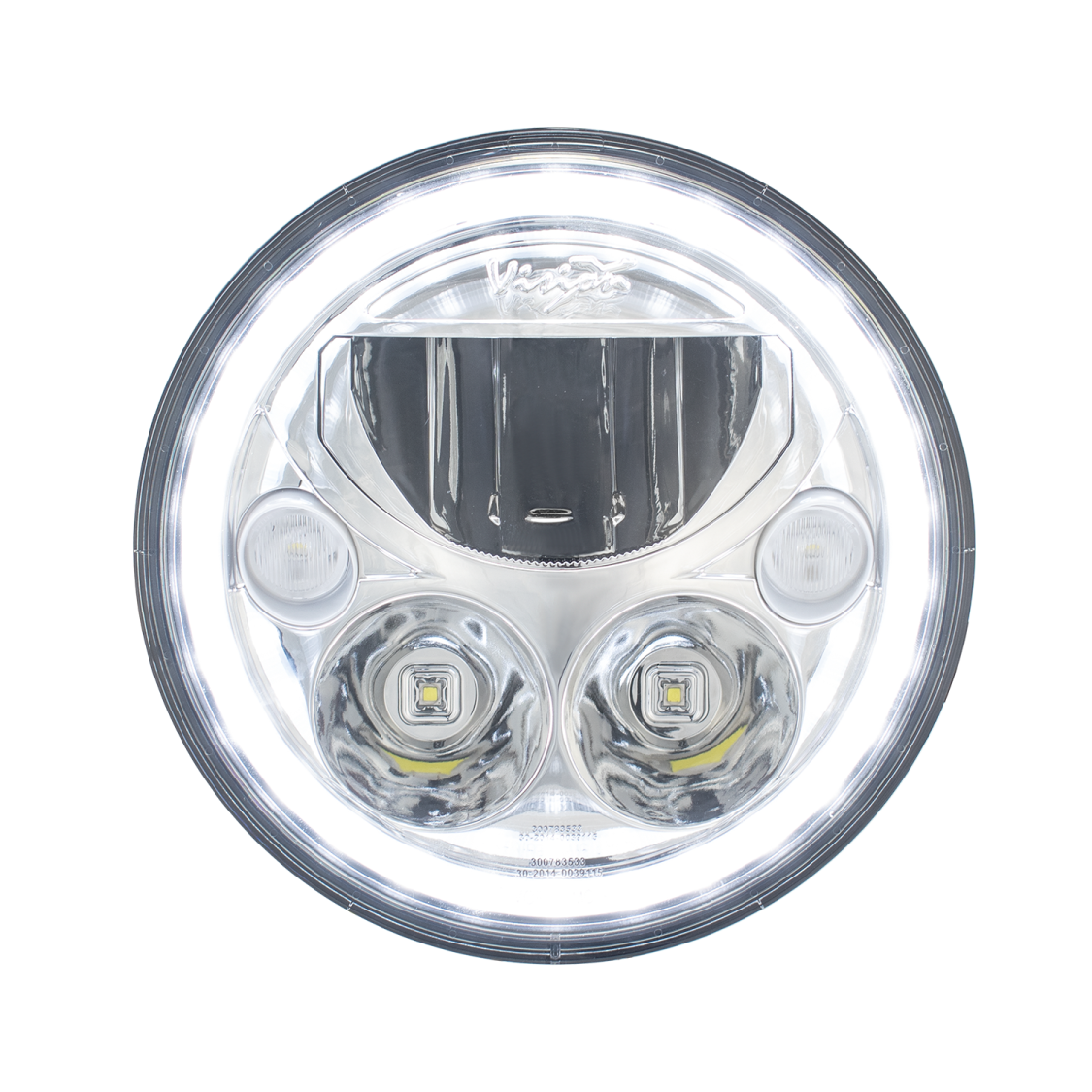 an image of a white led headlight