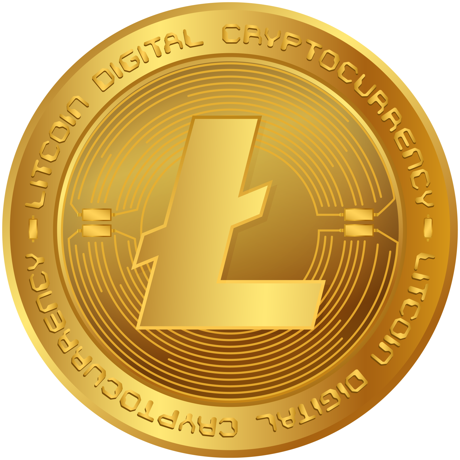 a gold coin with the number 1 on it