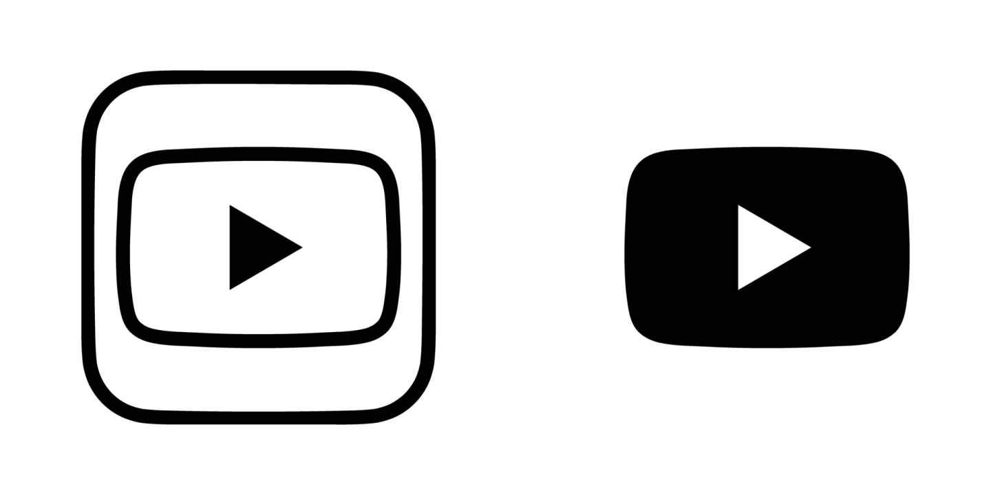 a black and white image of a video player