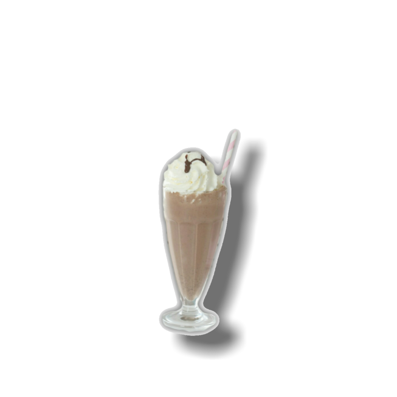 a glass filled with chocolate and whipped cream