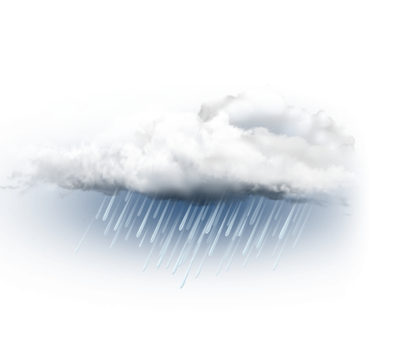 a cloud with rain coming from it