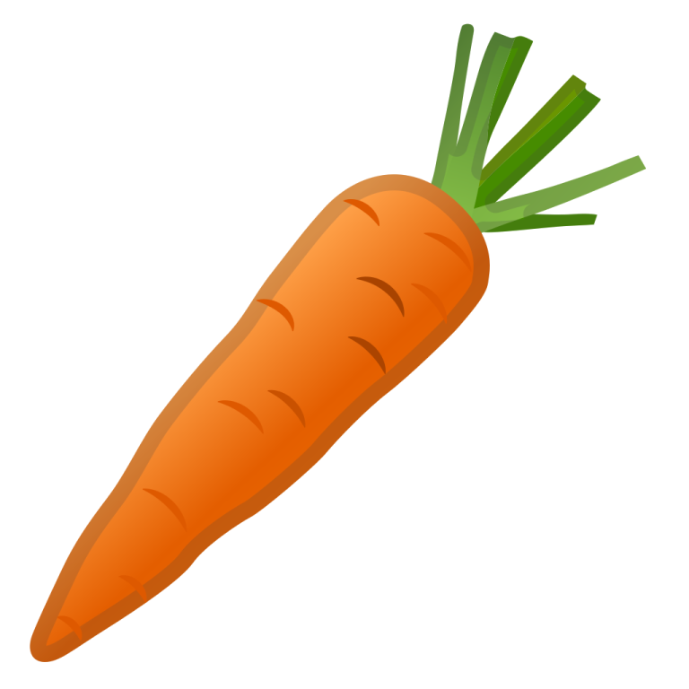 a carrot on a white background