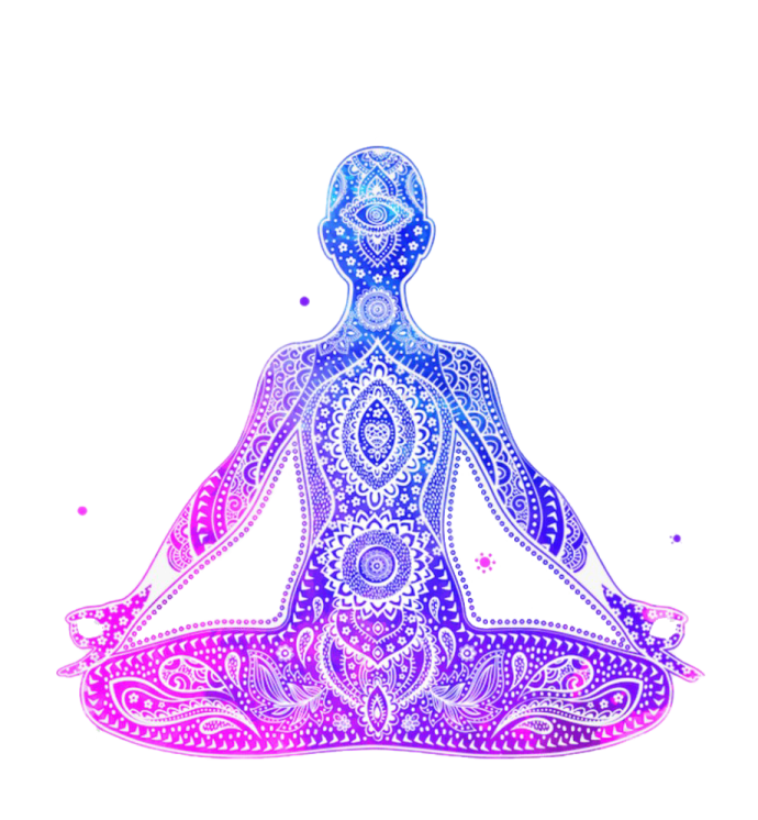 a watercolor drawing of a woman doing yoga