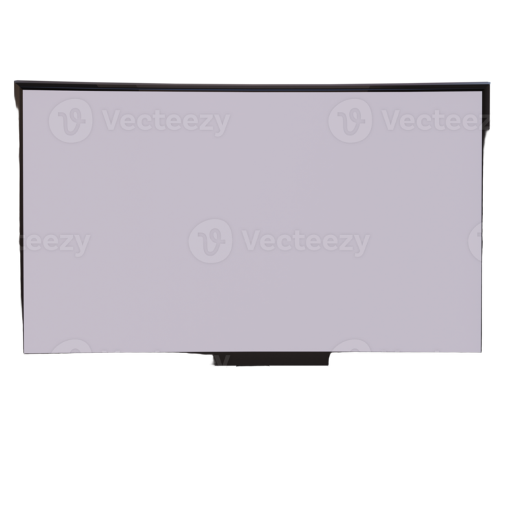 a computer monitor on a white background