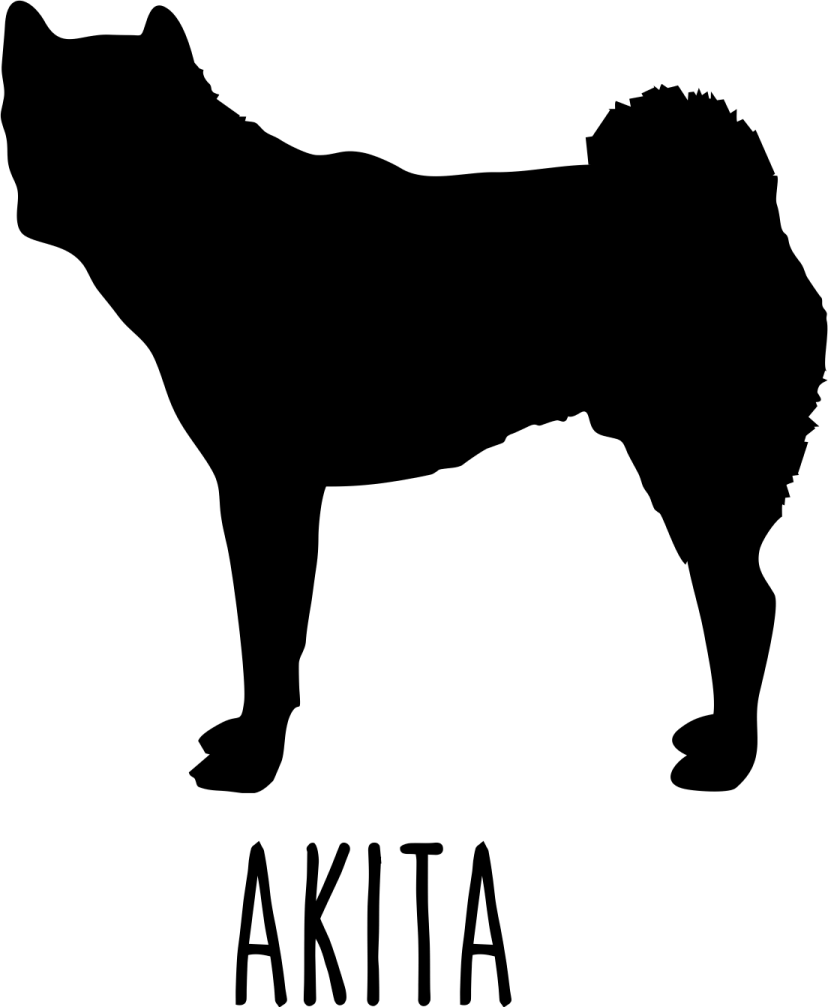 a black and white silhouette of a dog