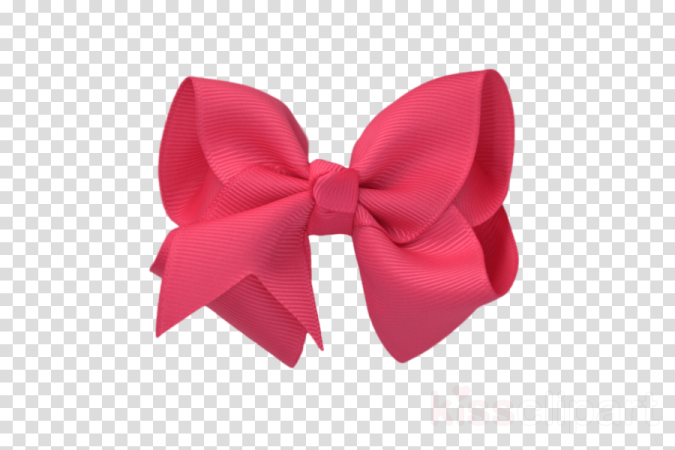 a pink bow on a transparent background